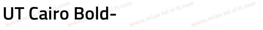 UT Cairo Bold字体转换